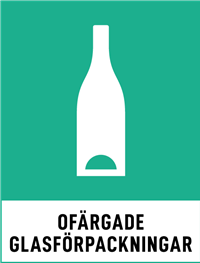 Ofargade Glasforpackningar Rgb